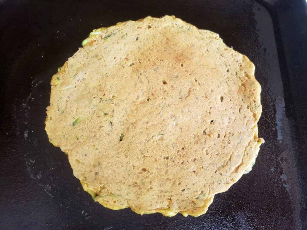 Zucchini and Chickpea Flatbread (a grain-free recipe) - Svastha Ayurveda